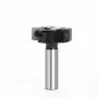 1/2 Inch 8mm 12mm Shank 4 Flutes CNC Spoilboard Surfacing Router Bit Slab Flattening Router Bit with 1-1/2\ Cutting Diameter for Woodworking