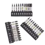 1/4 Screwdriver Bit Set 11pcs Magnetic Drill Bits Hex Shank Impact Driver Torx Cross Hex Plum Blossom Head White Grey
