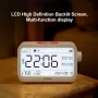 Atuman MT2 3in1 Multifunctional Hygrometer Alarm Clock Timer -9.9°C~60°C LCD Display Temperature Humidity Monitor Accurate Environmental Monitoring