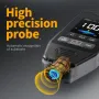 FNIRSI CTG-20 Car Paint Thickness Gauge Electroplate Metal & Putty Powder Coating Thickness Gauge for Car 0-1400um Fe nFe Fe+Zn