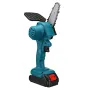 550W 21V 4'' Mini Cordless One-Hand Electric Chain Saw Woodworking Wood Cutter W/ 2pcs Battery