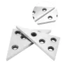 2PCS Solid Angle Plates Set 30-60-90 & 45-45-90 Degrees Precision +/- 20 Seconds Machinist Tool High Quality Metal