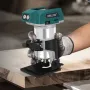 Drillpro 5 Speeds Brushless Electric Hand Trimmer Cordless Wood Router Woodworking Engraving Slotting for 18V Battery