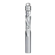 6.35/12.7mm Shank Double Guide Bearings Spiral Router Bits Carbide Trimming End Mill for CNC Woodworking Cutting Tool