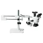 MUSTOOL 3.5X 7X 45X 90X Double Boom Stand Zoom Simul Focal Trinocular Stereo Microscope+41MP Camera Microscope For Industrial PCB Repair