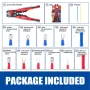 260-Piece Wire Stripper Self-Adjustable Crimper Plier Set Terminals Tools