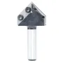 1/2 İnç 1/4 İnç 8mm Şaft Çift Bıçaklı 90 Derece V-Yivli Freze Ucu Karbür Eklenti Ahşap CNC Freze Ucu Ahşap İşleme Gravür Oyma için
