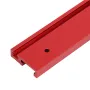 100-1220mm Red Aluminum Alloy 45 Type T-Track Woodworking T-slot Miter Track/Table Saw Router Miter Gauge