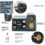 HANDSKIT ST12A 2 in 1 Hot Air Gun Soldering Station OLED Digital Adjustment Auto Sleep 1s-6s Pemanasan Cepat Alat Perbaikan