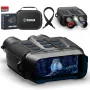 CIGMAN CNV01 4K Night Vision Binoculars 600M Range 3.99\ HD Display 5x Digital Zoom Infrared Spotlight 512GB Expandable Memory Rechargeable Battery