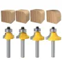 6.35mm Shank Router Bits Set Corner Round Over High quality Alloy Corner Rounding Milling Cutter With Bearing For Wood Woodworking Tool