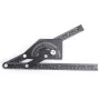 Règle d'angle universelle pour le travail du bois, rapporteur de 0 à 180 degrés, alliage d'aluminium, précision ± 0,3 230 x 500 mm, outil de mesure