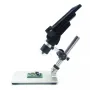 Microscópio digital MUSTOOL G1200 de 12 MP, tela colorida grande de 7 polegadas, visor LCD de base grande, lupa de amplificação contínua de 1 a 1200X com suporte de liga de alumínio, versão com fonte de alimentação