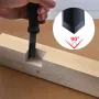 Ferramenta de cinzel de ângulo reto de 90 ° com cabo de plástico resistente, corpo de aço de alto carbono para ranhuras eficientes