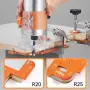 Woodworking Groove Tool Invisible Handle Router Slotting Template High Precision Aluminum Alloy Anodized Kitchen Wardrobe Cabinet Door Easy Installation