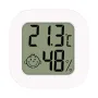 2Pcs Indoor Digital LCD Thermometer Hygrometer Electronic Temperature Humidity Meter Sensor Gauge with Air Comfort Indicator for Home Office Bedroom Living Room Bathroom School