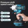 Drillpro 18V 0-3200RPM Cordless Impact Wrench Driver Brushless Motor With LED Light Electric Wrench Adapted for Makita DTW285Z