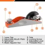 Pony Jorgensen NO.60-1/2 Low Angle Block Plane Adjustable Mouth Mini Wood Planer Handheld Plane Ductile Iron Body Adjustable Depth 9CrWMn Steel Blade for Woodworking