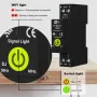 Tuya WiFi Intelligent Circuit Breaker ON OFF Timing Photovoltaic Bidirectional Metering Energy Meter Automatic Reclosing Protector with Metering and Prepaid Function Compatible with Alexa and Google Assistant for Voice Control