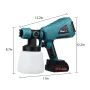 MUSTOOL 1000W 1000ML 1200ml/min EU/US Plug Brushed Motor Paint Sprayer Equipped with 3 Nozzles