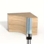 1/2 Inch 12mm Shank 3 Flutes Straight Cut Router Bit with Bearing Straight Grooving Bit Pattern Flush Trim Bit Woodworking Milling Cutter Tool
