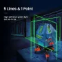 GLL 50-15 XG Professional Laser Level 5 Lines Green Beam 3D Tự cân bằng ngang và dọc Công cụ đo chéo
