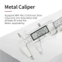 Stainless Steel Digital metal Fraction Caliper 150mm mm/ Inch High Precision large LCD display Vernier Caliper