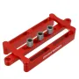 ENJOYWOOD X320 Self Centering Dowelling Jig Metric Inch Dowel Punch Locator Drilling Tools for Woodworking