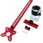 4 in 1 Router Milling Groove Bracket Cabinet Hardware Jig Aluminum Router Circle Cutting Jig Punch-Router Milling Groove Bracket