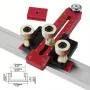 160mm Thin Ripping Jig Table Saw Guide Anodized CNC Aluminum Alloy Fits 3/8\ & 3/4\ Slots High Precision Adjustable Rust Resistant