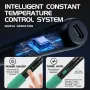 Kit saldatore regolabile ricaricabile tramite USB con tre punte per la riparazione di elettrodomestici, la creazione di gioielli e progetti fai da te, impugnatura antiscivolo e scatola di immagazzinaggio