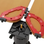 Corner Jig Router Template Corner Routing Guide Quick Jig Router Bit Template with Removable Clip Arc Cutting Auxiliary Tool for Woodworking Routing R10 R20 R30 R35 R40 R50 R60