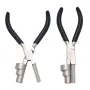 6\ Wire Bending Pliers Stainless Steel Jaws Triple Barrel 13mm 17mm 22mm Jewelry Making Tool with Padded Grips