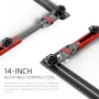 Stair Tread Template Tool Red-Gray Upgrade Stair Tread Gauge Measuring Jig Precision Stair Step Template Sturdy Building Material for Home Renovation