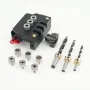 GANWEI Self-Centering Doweling Jig Kit with 9 Drill Guide Bushings and 3 Drill Bits Adjustable Width Dowel Jig for Straight Holes