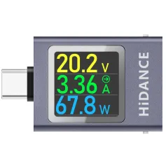 13 in 1 DC 4.5-50V 0-12A Multi-function Digital Display DC Voltage Ammeter Power Meter Type-c Phone Charging PD3.1 Tester
