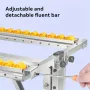 Imbot Wood Cutting Bracket Sawhorse Miter Saw Table Frame Adjustable Height 70-90cm Stainless Steel 220LB Load Portable Woodworking Table
