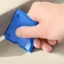 4PCS Silicone Caulking Tool Set Cement Scraper Sealant Grout Remover Ergonomic Design High-Quality Silicone Blue for Home Finishing and Cleaning Tasks