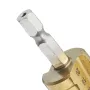 Drillpro 3Pcs 1/4 Inch Hex Shank HSS Titanium Coated Step Drill Bit Set 3-12/4-12/4-20mm