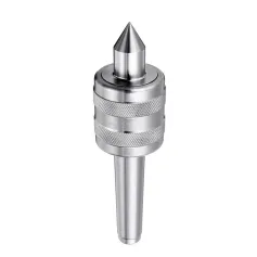 MT2 0.02 Inch CNC Precision Steel Lathe Live Center Taper Tool Triple Bearing