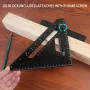 Aliminyòm Alloy Triangular Règleman Ambidextrous Pwen 7 pous Square Protractor Miter Zouti pou Carpenters Woodworking Jeni Drafting