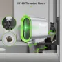 Huepar Y011G/Y011R Yüksek Doğruluklu 3mm/10m Otomatik Seviyelemeli Yeşil Lazer Seviyesi 2 Çizgi IP54 Su Geçirmez Toz Geçirmez Darbeye Dayanıklı İnşaat Hizalama Seviyeleme Görevleri için 7 Saat Sürekli Çalışma