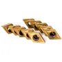 Machifit 10pcs DCMT070204 Carbide Inserts with 4pcs 12mm Lathe Boring Bar Turning Tool Holder