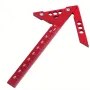 Aluminum Model Center Finder Woodworking Square 45/90 Degree Metric Right Angle Line Gauge Enduring Scribe Carpenter Ruler Wood Measuring Tool