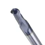 Drillpro R0.5-R5mm Ball Nose Tungsten Carbide End Mill Cutter HRC55 TiAlN Coating End Milling Cutter CNC Tool