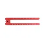 110MM/4.5INCH Adjustable Woodworking Compasses Aluminum Alloy Red Color For Scribing and Drawing