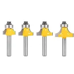 6.35mm Shank Router Bits Set Corner Round Over High quality Alloy Corner Rounding Milling Cutter With Bearing For Wood Woodworking Tool