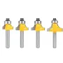 6.35mm Shank Router Bits Set Corner Round Over High quality Alloy Corner Rounding Milling Cutter With Bearing For Wood Woodworking Tool