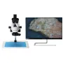 Mustool 7X-45X Binocular Stereo Microscope 4K Camera HDM LED Light for Phone Repair Soldering 24MP CMOS Sensor 100mm Working Distance