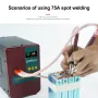 GLITTER 75A Adjustable Spot Welding Pen with Superior 3mmx70mm Welding Needles 25²/35²/50² Options Versatile and Efficient Design suitable for Various Welding Applications